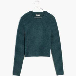 Madewell Readfield Pullover Sweater in Shaded Evergreen